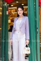 SONO - Áo vest linen dáng ngắn