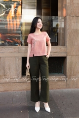 SONO - Áo linen thêu bông lúa