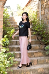 SONO - Áo linen thêu hoa và bướm