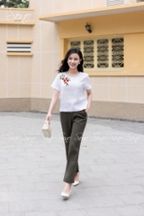 SONO - Áo linen thêu quả dâu