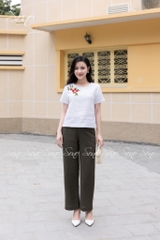 SONO - Áo linen thêu quả dâu