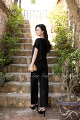 SONO - Bộ dài linen thêu cành hoa và chim