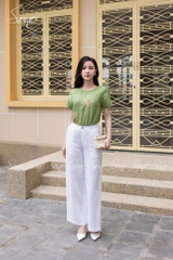 SONO - Áo linen thêu hoa sen