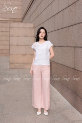 SONO - Áo linen tay dơi thêu hoa bướm