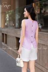 SONO - Áo linen sát nách thêu nhiều màu