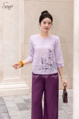 SONO - Áo linen loang tay lỡ quấn bọ