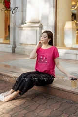 SONO - Áo linen rút dây thêu