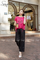 SONO - Áo linen rút dây thêu