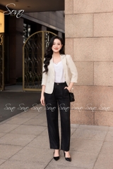 SONO - Áo vest linen tay lỡ 2 nút trước