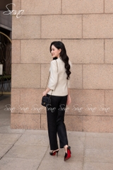 SONO - Áo vest linen tay lỡ 2 nút trước