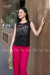 SONO - Quần dài linen rã li