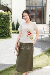 SONO - Chân váy linen form A
