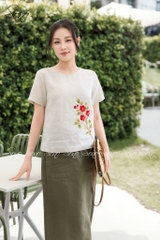 SONO - Chân váy linen form A