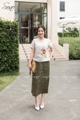 SONO - Chân váy linen form A