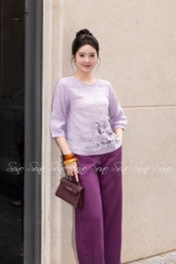 SONO - Áo linen loang tay lỡ quấn bọ
