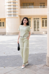 SONO - Bộ dài linen thêu viền