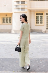 SONO - Bộ dài linen thêu viền