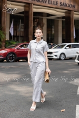 SONO - Bộ dài linen cổ sen