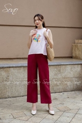 SONO - Áo linen sát nách vẽ cô gái