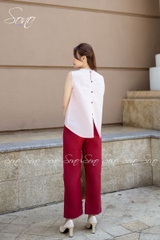 SONO - Áo linen sát nách vẽ cô gái