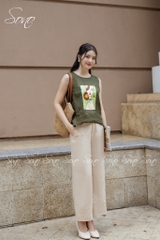 SONO - Quần dài linen lai to