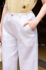 SONO - Áo linen thêu cánh bướm