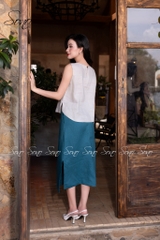 SONO - Áo linen vẽ xe đạp