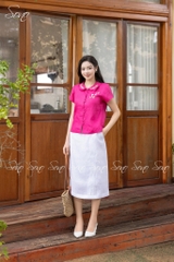 SONO - Áo cổ sen thêu cổ áo