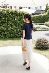 SONO - Chân váy linen form A