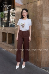 SONO - Áo linen thêu giỏ hoa