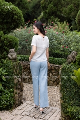 SONO - Áo linen thêu cánh bướm