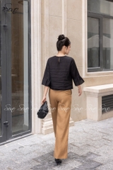 SONO - Áo linen tay lỡ thêu hoa dây leo