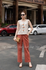 SONO - Quần dài linen rã li