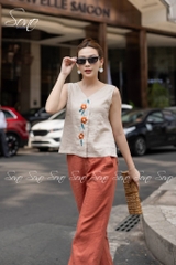 SONO - Quần dài linen rã li