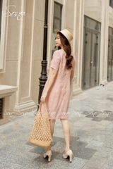 SONO - Đầm chất liệu linen chạy li form suông trẻ trung