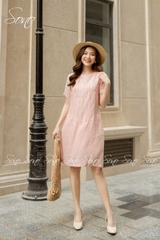 SONO - Đầm chất liệu linen chạy li form suông trẻ trung
