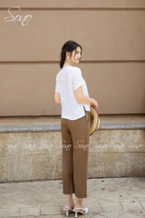 SONO - Áo linen thêu hoa nhí ở vai