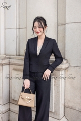 SONO - Áo vest linen phối ren