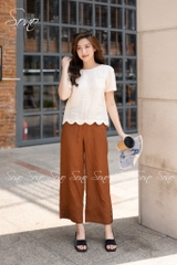 SONO - Áo linen lai lượn sóng