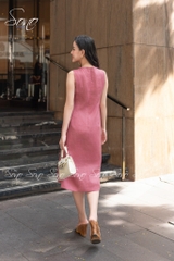 SONO - Đầm linen vẽ hoa sen