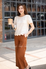 SONO - Áo linen lai lượn sóng