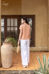 SONO - Áo cổ sen thêu cổ áo