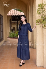 SONO - Chân váy linen 3 tầng