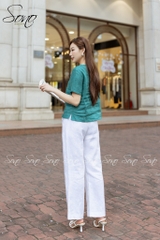 SONO - Áo linen thêu 3 hoa vai