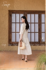 SONO - Áo linen tay lỡ cột dây trước