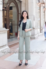 SONO - Áo vest linen tay đính nút dẹp