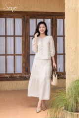 SONO - Chân váy linen 3 tầng