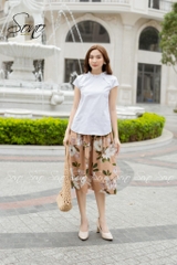 SONO - Chân váy chất thô hoa