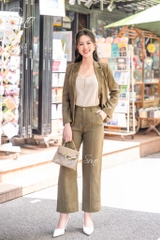 SONO - Áo blazer linen tay dài