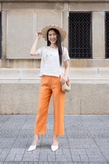 SONO - Áo linen thêu bông lúa